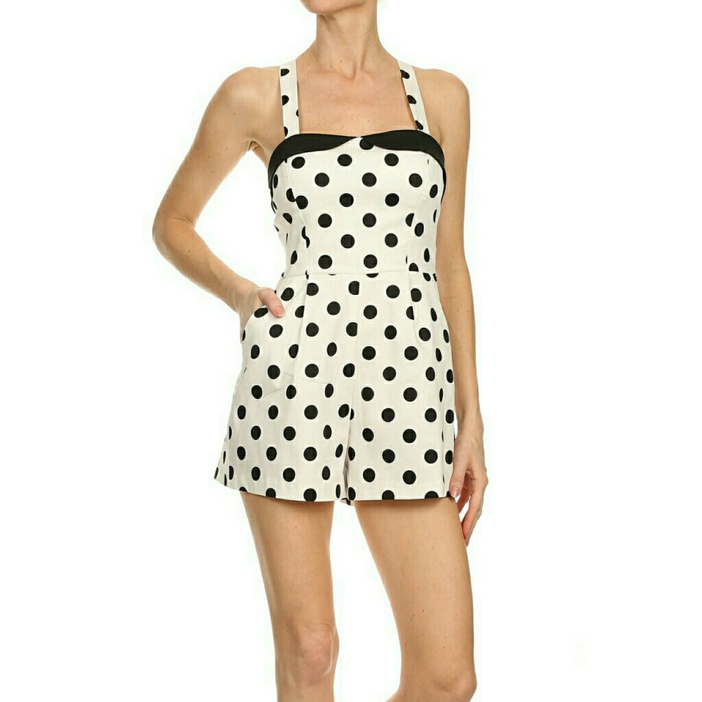 Polka Dot Romper - Picture 2 of 2